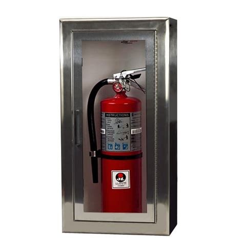 JL Cosmopolitan Stainless Steel Fire Extinguisher Cabinet